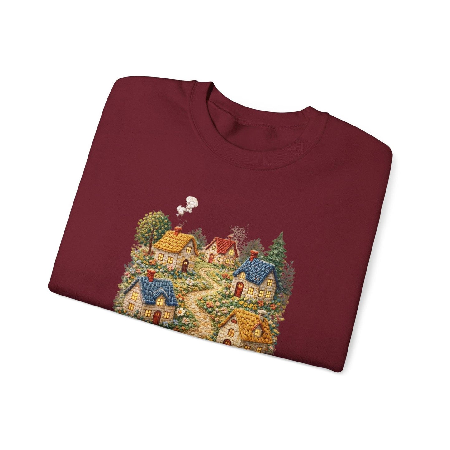 Cozy Cottage Pathway Sweatshirt | Country Village Scenic Crewneck
