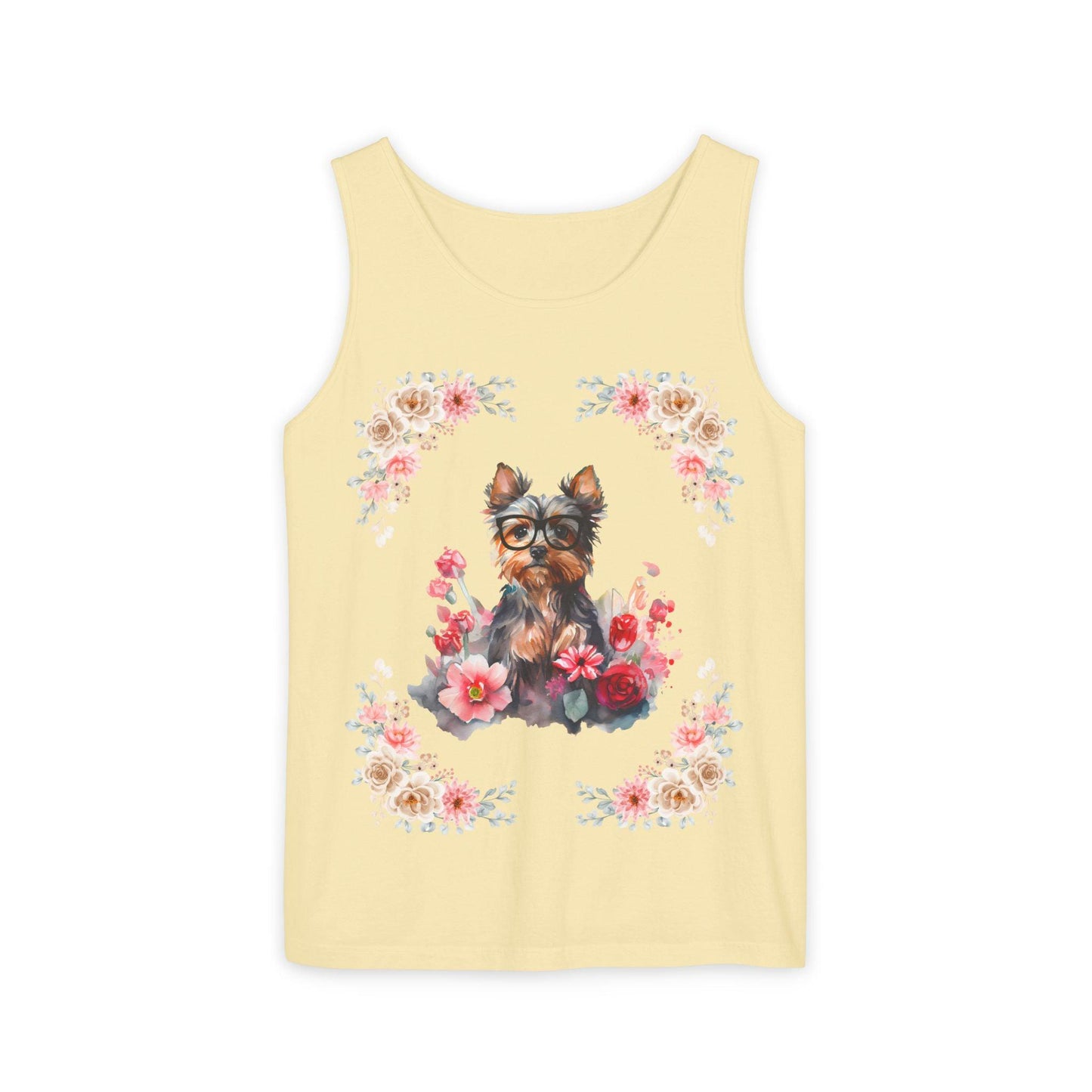 Geeky Goddess Yorkie Unisex Tank Top