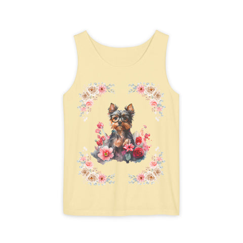 Geeky Goddess Yorkie Unisex Tank Top
