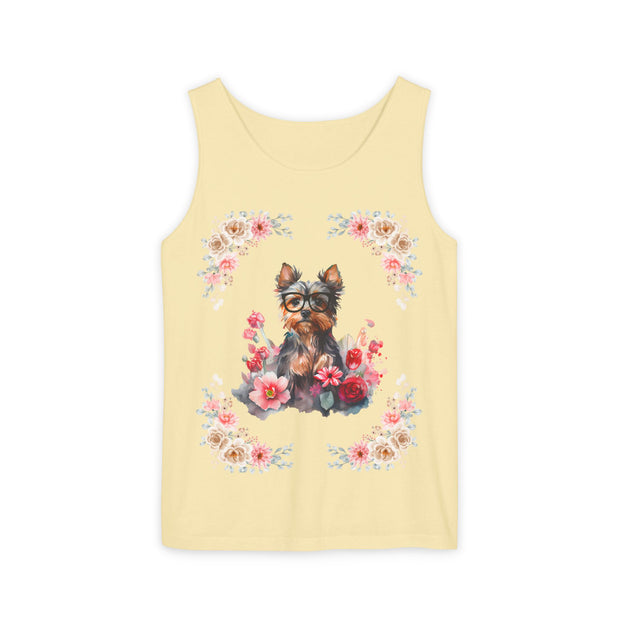 Geeky Goddess Yorkie Unisex Tank Top