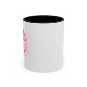 Pink Planet Wrapped In A Bow Accent Coffee Mug