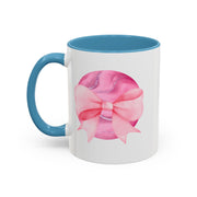 Pink Planet Wrapped In A Bow Accent Coffee Mug