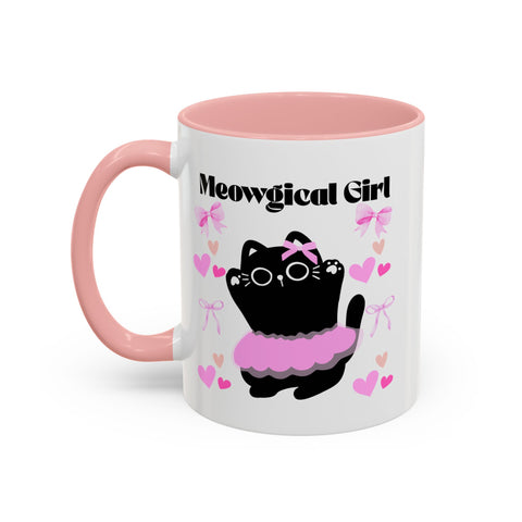 'Meowgical Girl' Accent Coffee Mug
