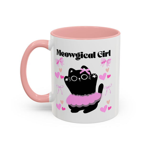 'Meowgical Girl' Accent Coffee Mug