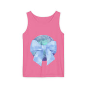 Blue/Green Planet Wrapped In A Bow Unisex Tank Top