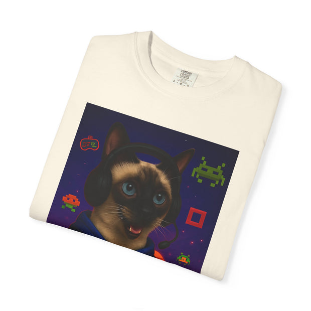 Game On Siamese Cat Unisex T-Shirt