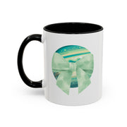Green Planet Wrapped In A Bow Accent Coffee Mug