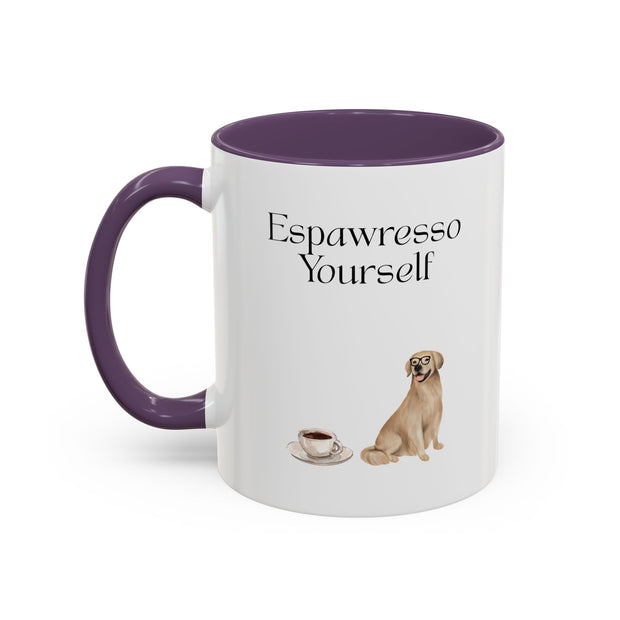 'Espawresso Yourself' Golden Retriever Accent Coffee Mug