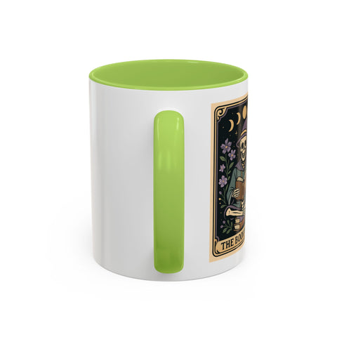 'The Bookworm' Tarot Card Accent Coffee Mug