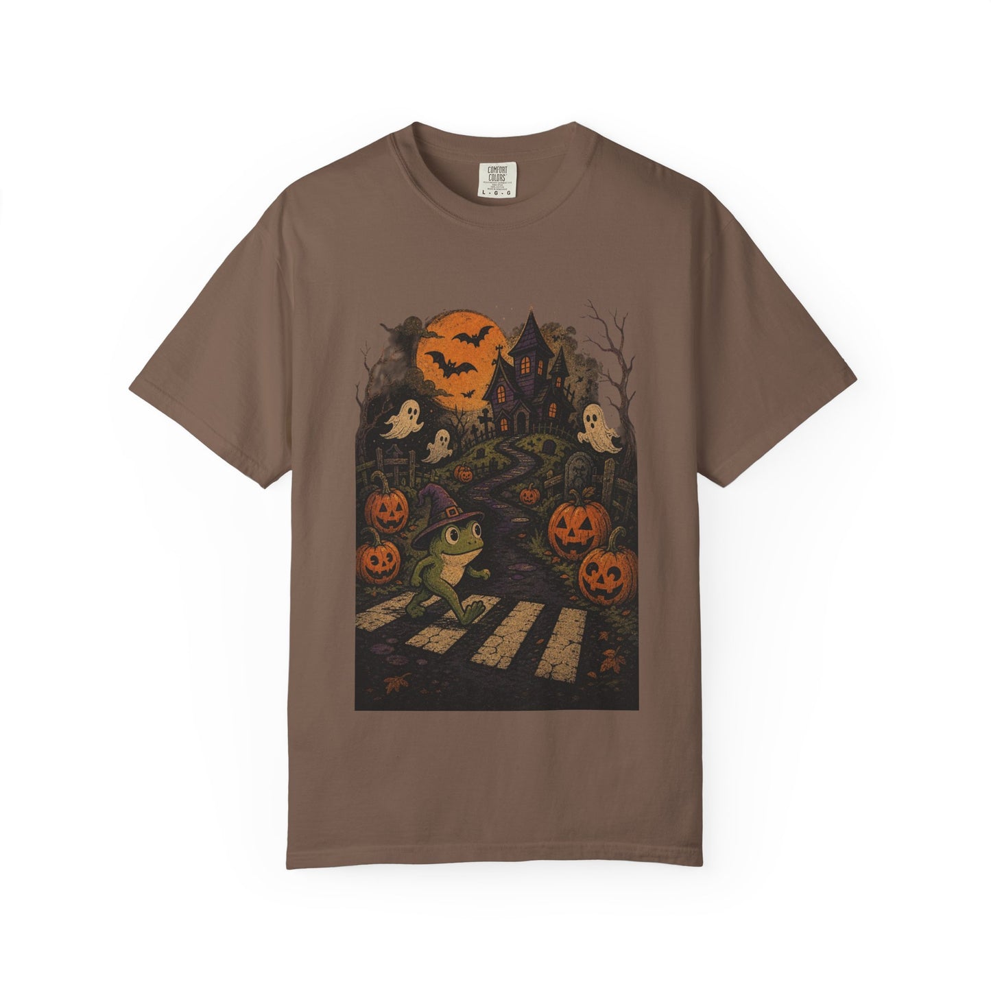 Haunted Frog Crossing T-shirt | Halloween Haunted House, Jack-o'-Lanterns