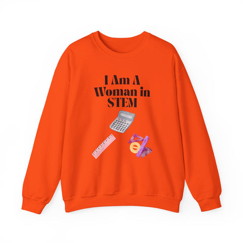 'I Am A Woman in STEM' Mathematics Unisex Crewneck Sweatshirt