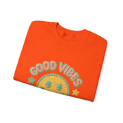 Good Vibes Crewneck Sweatshirt, Cozy Unisex Sweatshirt, Happy Apparel Gift, Positive Energy Fashion, Comfortable Casual Wear, Trendy [...]