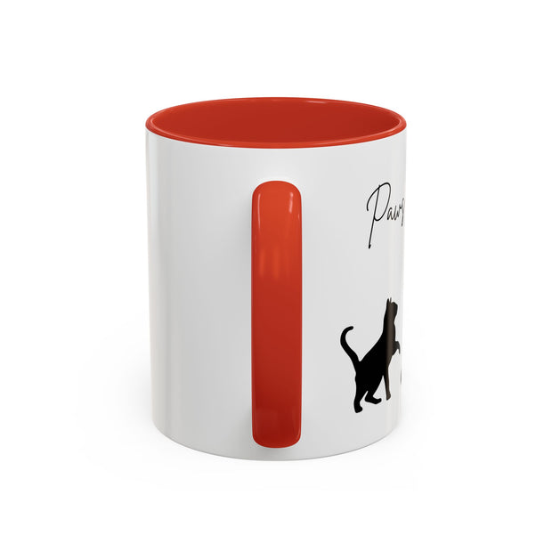 'Paws and Reflect' Cats Accent Coffee Mug