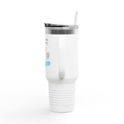 'Side Quest: Pool Party' Insulated Travel Mug, 40oz