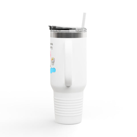 'Side Quest: Pool Party' Insulated Travel Mug, 40oz