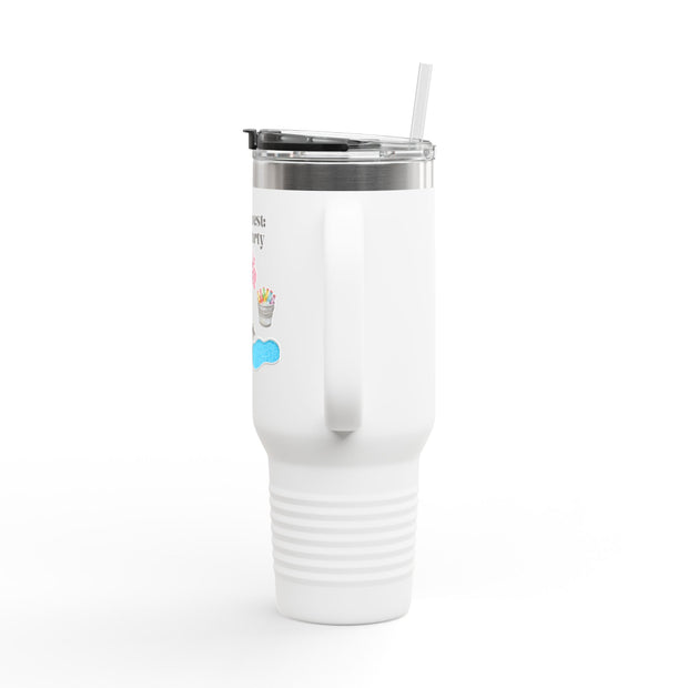 'Side Quest: Pool Party' Insulated Travel Mug, 40oz