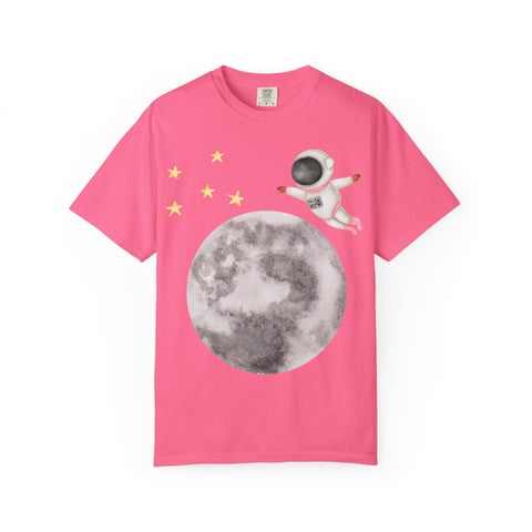 Astronaut Flying To The Moon Unisex T-Shirt