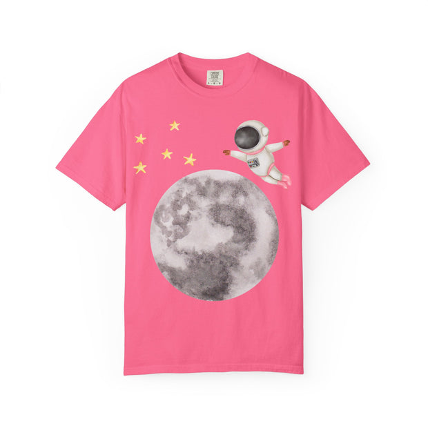 Astronaut Flying To The Moon Unisex T-Shirt
