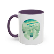 Green Planet Wrapped In A Bow Accent Coffee Mug
