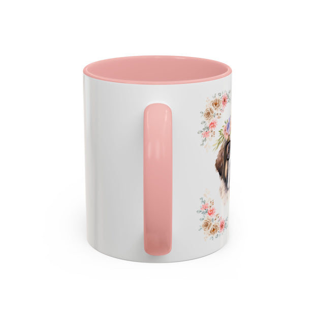 Geeky Goddess Saint Bernard Accent Coffee Mug