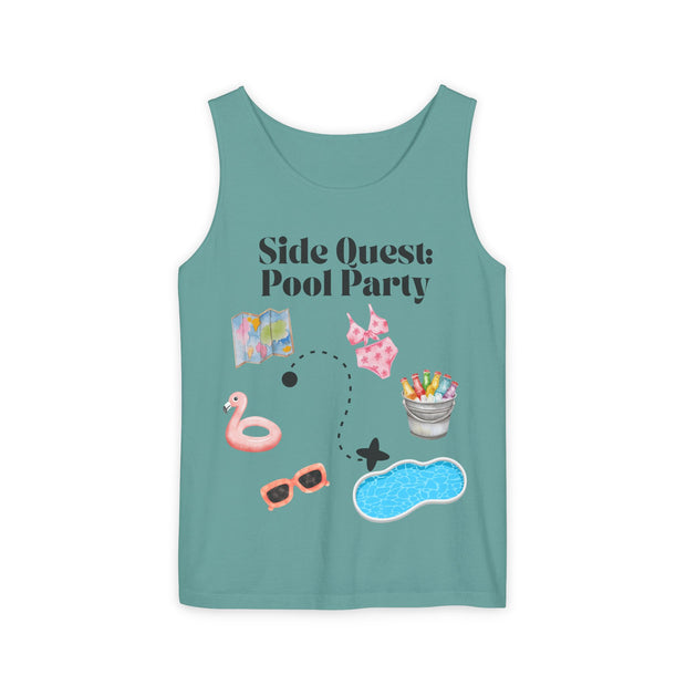 'Side Quest: Pool Party' Unisex Tank Top