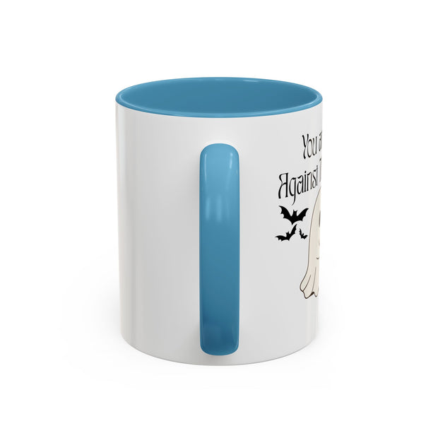 'You and Me Against The World' Accent Coffee Mug