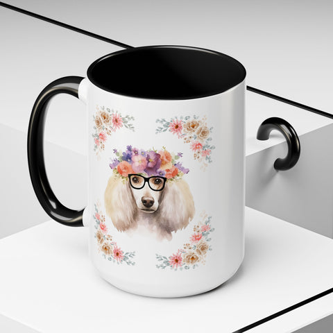 Geeky Goddess French Poodle Accent Coffee Mug