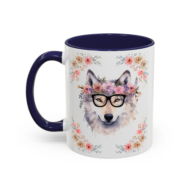 Geeky Goddess Wolf Accent Coffee Mug