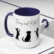 'Paws and Reflect' Dogs Accent Coffee Mug