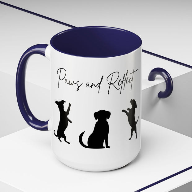 'Paws and Reflect' Dogs Accent Coffee Mug