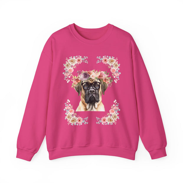 Geeky Goddess English Mastiff Unisex Crewneck Sweatshirt