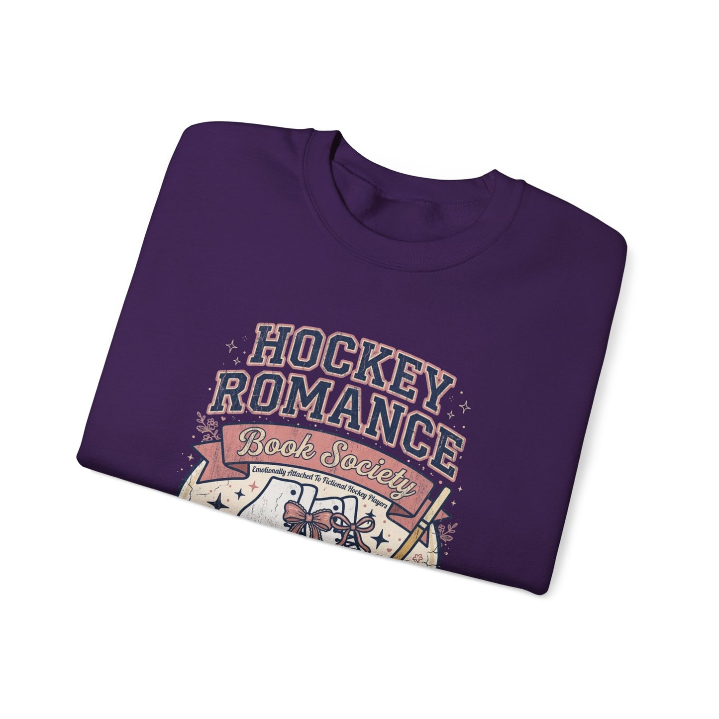 Hockey Romance Sweatshirt, Booktok Hockey Romance Crewneck, Romance Reader Sweatshirt, Cozy Hockey Book Girly Gift