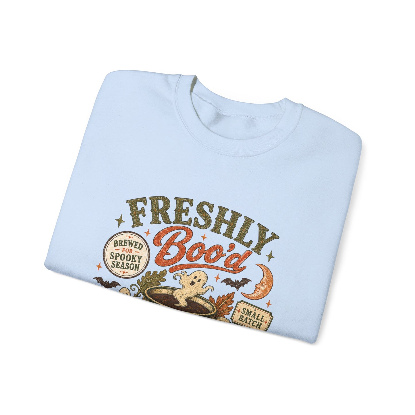 Freshly Boo'd Coffee Crewneck Sweatshirt | Pumpkin Spice Autumn