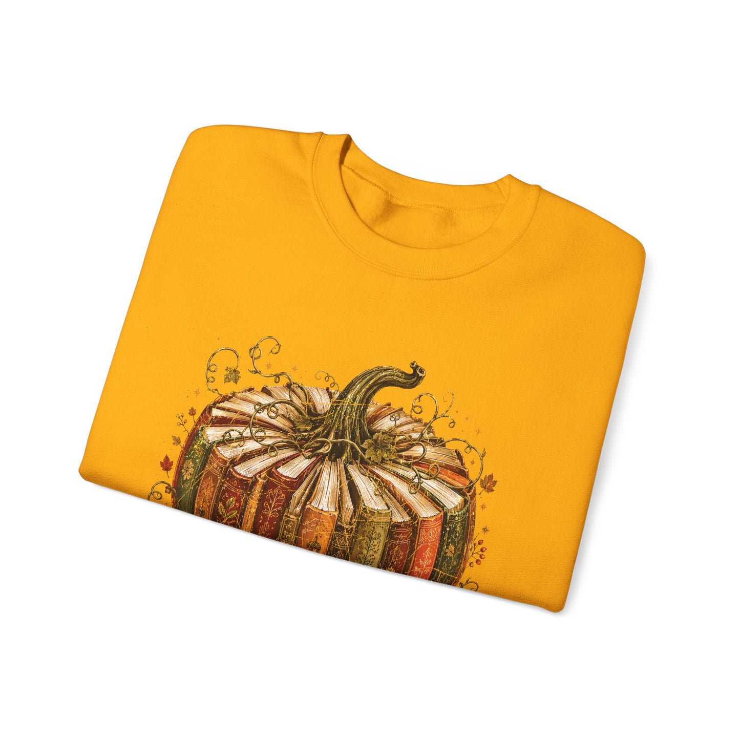 Autumn Patchwork Pumpkin crewneck sweatshirt | Fall Pumpkin Illustration