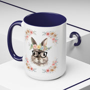 Geeky Goddess Bunny Accent Coffee Mug
