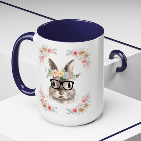 Geeky Goddess Bunny Accent Coffee Mug