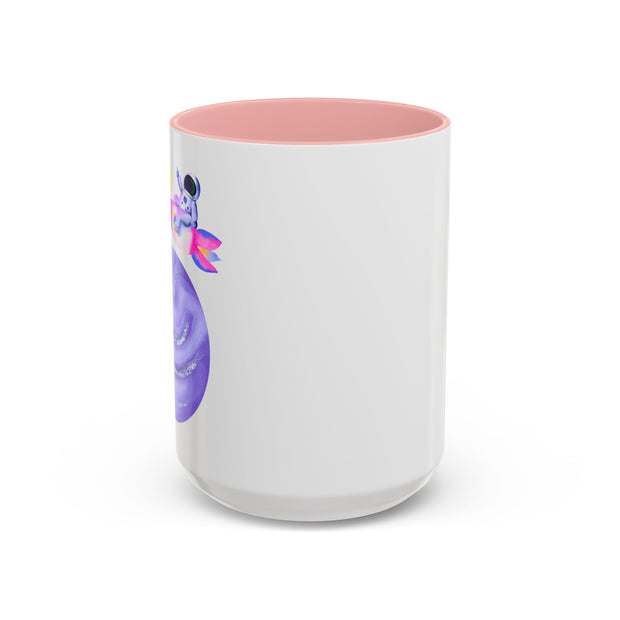 Astronaut Taking Off In Space Accent Coffee Mug