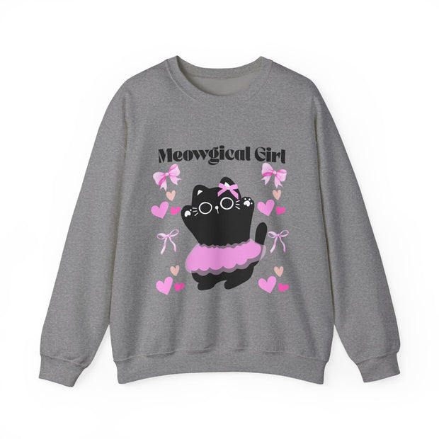 'Meowgical Girl' Unisex Crewneck Sweatshirt