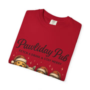 Pawdility Pub Holiday T-Shirt, Dog Lover Gift, Festive Pet Apparel, Cute Animal Tee, Merry Christmas Shirt, Pet-Themed Tee