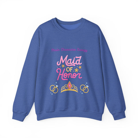 'Main Character Energy: Maid of Honor' Unisex Crewneck Sweatshirt