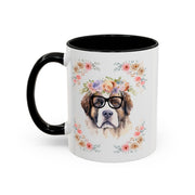 Geeky Goddess Saint Bernard Accent Coffee Mug