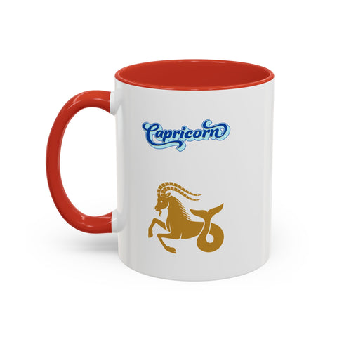 'Capricorn' Zodiac Accent Coffee Mug