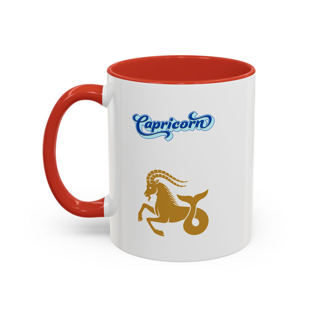 'Capricorn' Zodiac Accent Coffee Mug