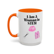 'I Am A Woman In STEM' Engineer Accent Coffee Mug