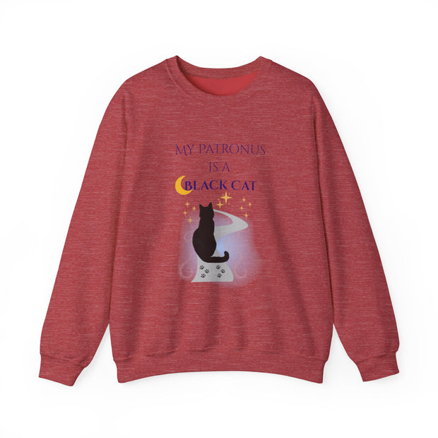 'My Patronus Is A Black Cat' Unisex Crewneck Sweatshirt