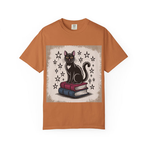 Cat and Book Lover's T-Shirt,