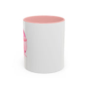 Pink Planet Wrapped In A Bow Accent Coffee Mug