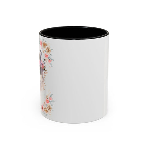 Geeky Goddess Wolf Accent Coffee Mug
