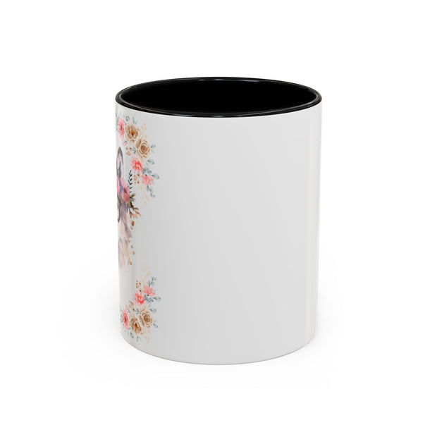 Geeky Goddess Wolf Accent Coffee Mug