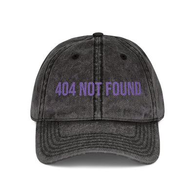 '404 NOT FOUND' Vintage Embroidered Cap